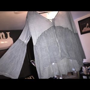 Flowey blue long sleeve shirt